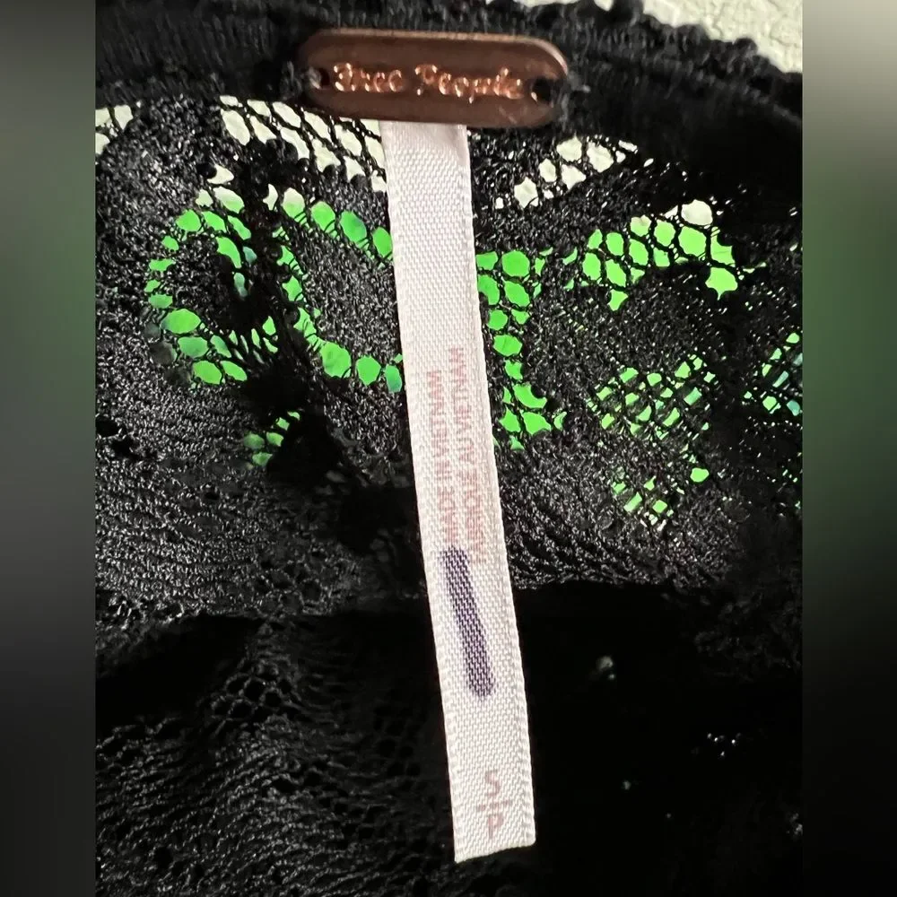 Free People x Revolve Adored Maxi Black Lace Dress - Picture 9 of 11